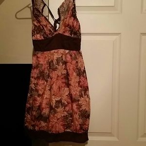 Fall colored print dress