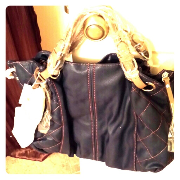 *Reduced* Beautiful oversized blue purse