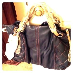 *Reduced* Beautiful oversized blue purse