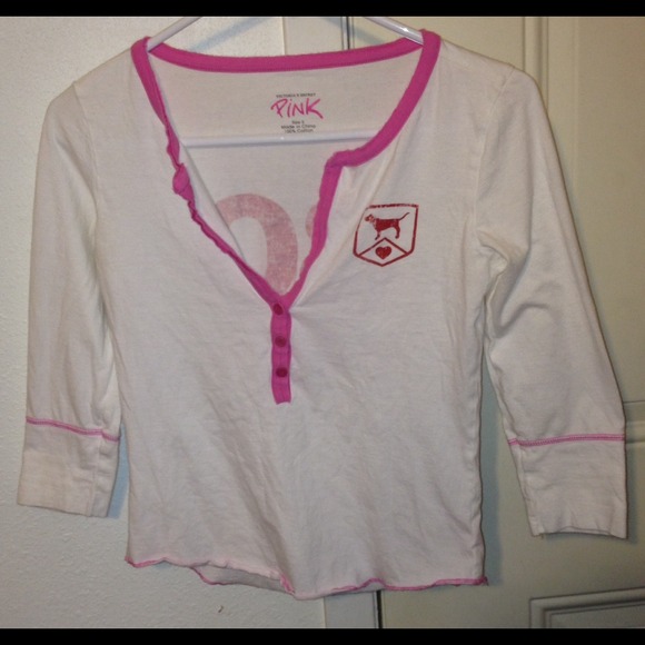 💕VS PINK Lightweight 3/4 sleeve T - Rare💕 - Picture 2 of 4