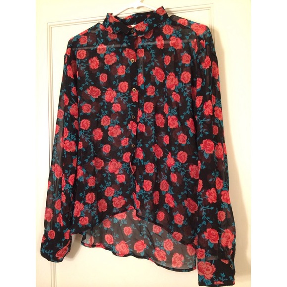 Forever 21 Floral Button Up