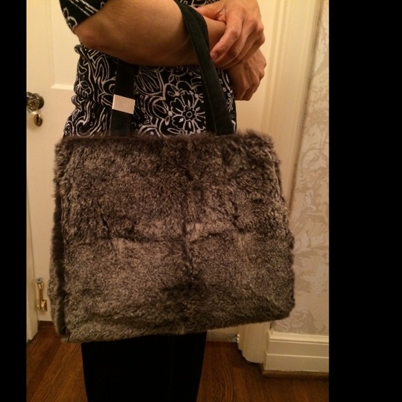 Authentic Chanel CC hand tote lapin fur vintage - Picture 2 of 4