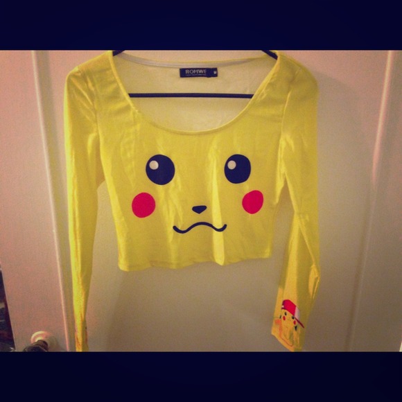 Pikachu crop top- UK brand
