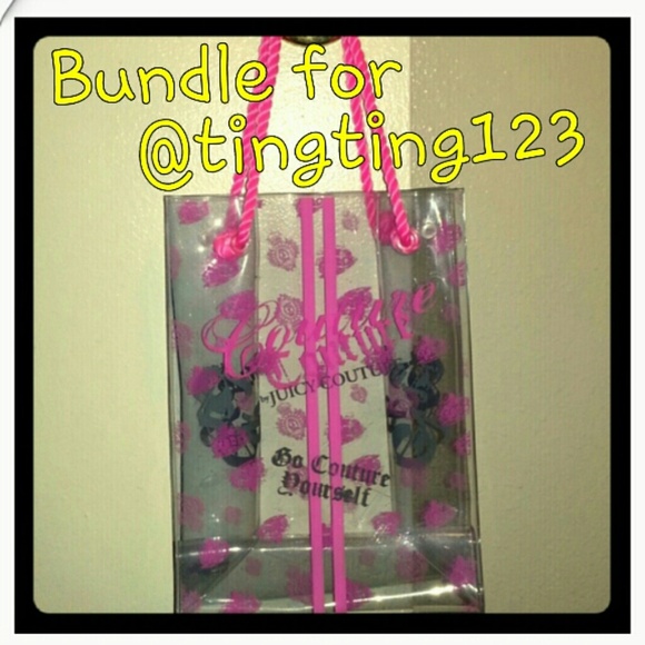 BUNDLE Juicy Couture Clear Tote + VS Bra
