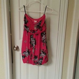 Wet Seal Floral Strapless dress