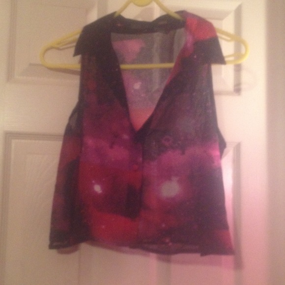 Galaxy crop top