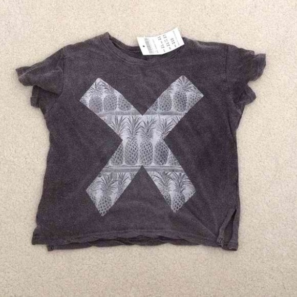 ✨RARE Brandy Melville Pineapple Grey X Carolina ✨