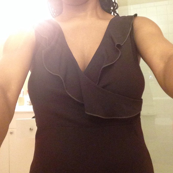 🚫bundled🚫Brown ruffle dress💋 - Picture 2 of 4