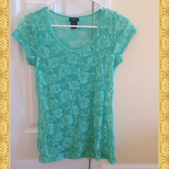 Rue21 Tops - ❤️SOLD❤️Sheer Lace Tee