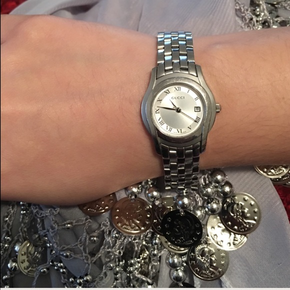 🎉HP🎉Authentic Gucci 5500L Stainless Steel Watch - Picture 4 of 8