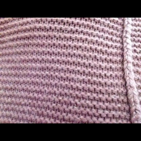 Chunky high low mauve sweater - Picture 3 of 3