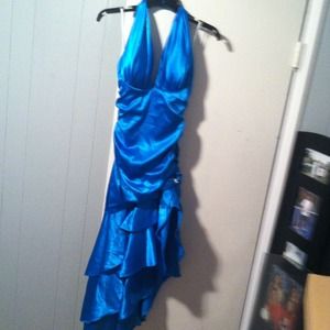 Blue prom dress