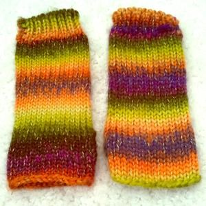 Rainbow finger gloves