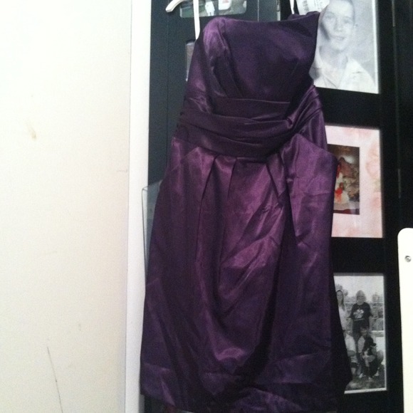 Bridesmaid dress purple