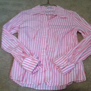 Pink striped dress shirt