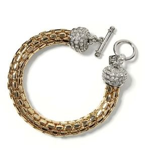 Banana Republic toggle two tone bracelet