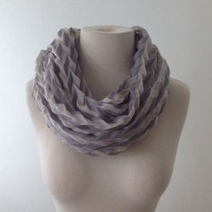 Chevron striped accordion scarf wrap