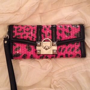 Sequin Betsey Johnson clutch/wallet!