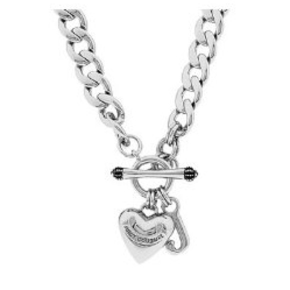 Juicy Couture Silver Icon Heart Necklace