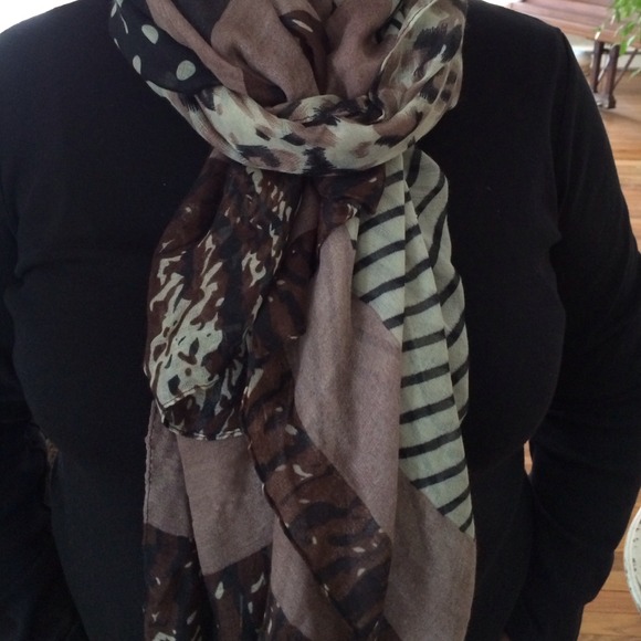 NEW multi print scarf