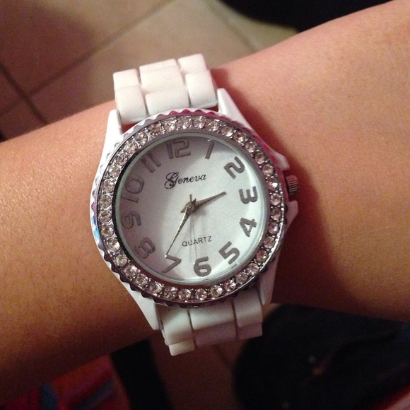 Geneva  Accessories - Geneva White Silicon Watch