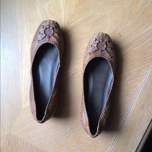 Frye brown flats