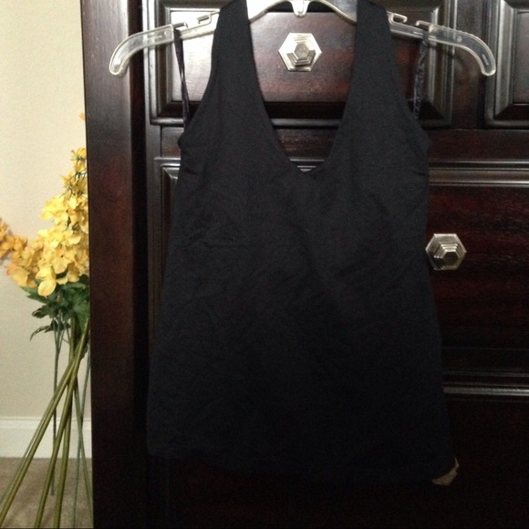 Black halter top