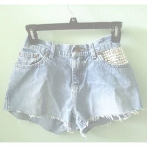🌞TRADING studded cat high waisted shorts🌞