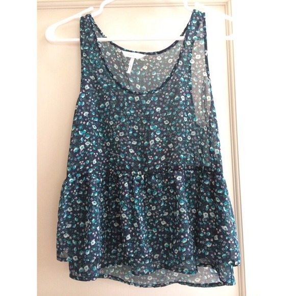 Floral Chiffon Tank