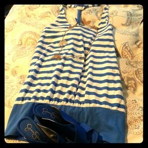 American Eagle NWT Blue Striped Dress