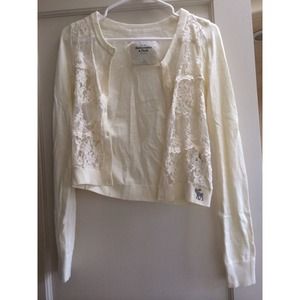 NWOT Abercrombie Lace Cardigan