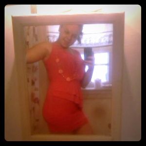 Beautiful pink dress w/ necklace attached