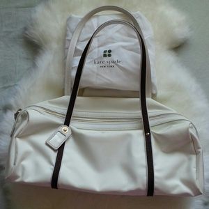 Kate Spade white nylon shoulder bag