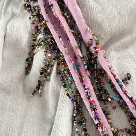 Beaded fringe scarfs - Picture 3 of 4