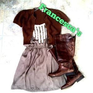 Francesca's Collection Olive Green Dress