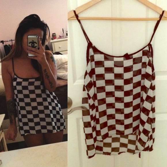 🚫SOLD🚫Checkered Top