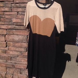 Vintage style pencil sweater dress.