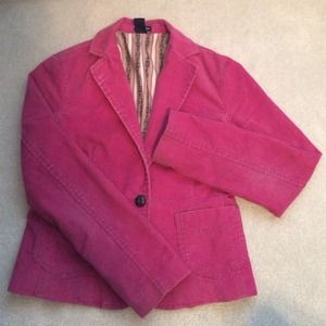 GAP Pink Corduroy Blazer