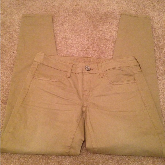 Khaki American eagle jeans