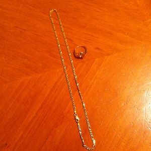 14K 16 inch Gold Chain Necklace Bundle