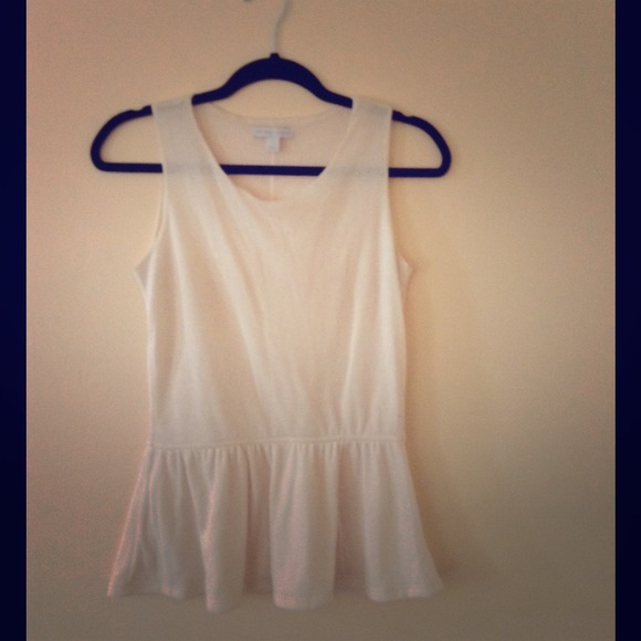 Beige peplum top