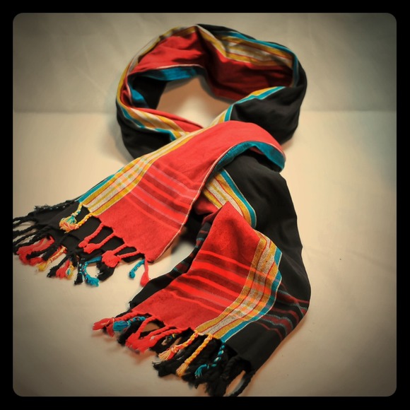 Woven Plaid Scarf
