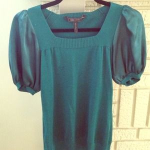 BCBG green top