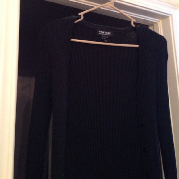 Black cardigan