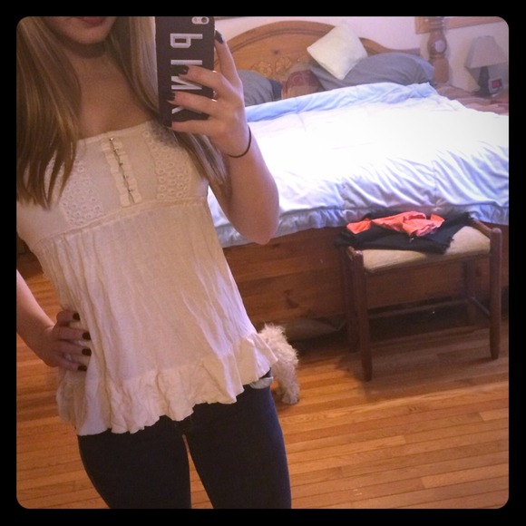 Strapless shirt