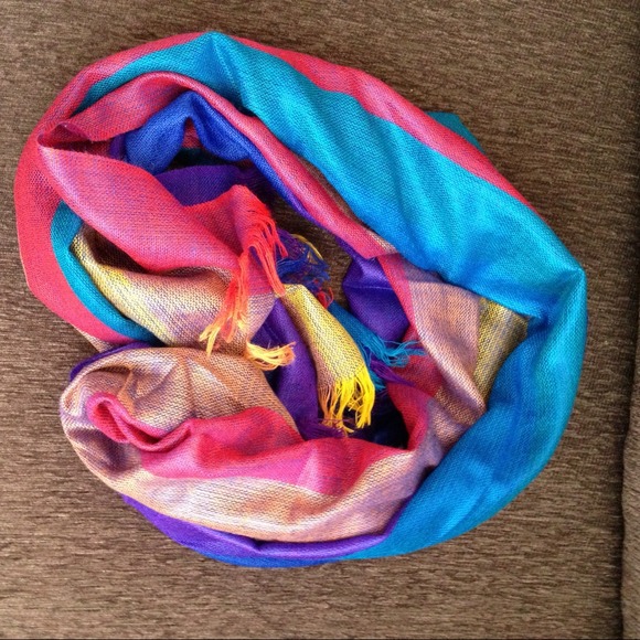 SOLD Gorgeous bright ethnic scarf