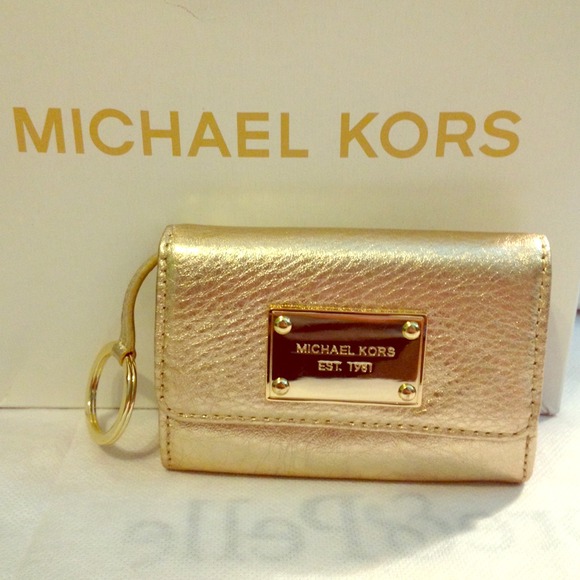 Authentic MK Metallic and ID Holder