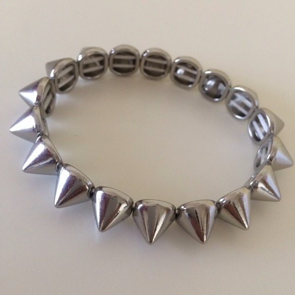 Silver Spike Bracelet