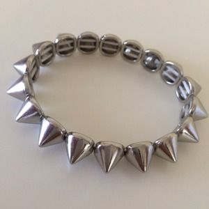 Silver Spike Bracelet