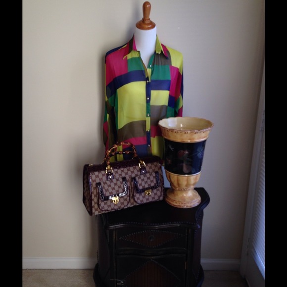 Multicolor Block  blouse